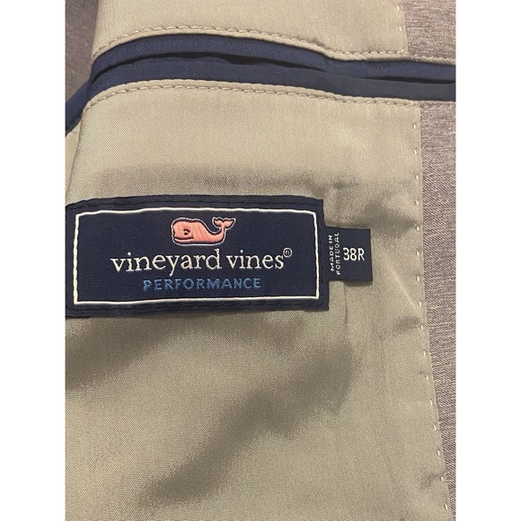 Vineyard Vines Mens Gray & Blue Performance Sportcoat Blazer 38R - Picture 6 of 8